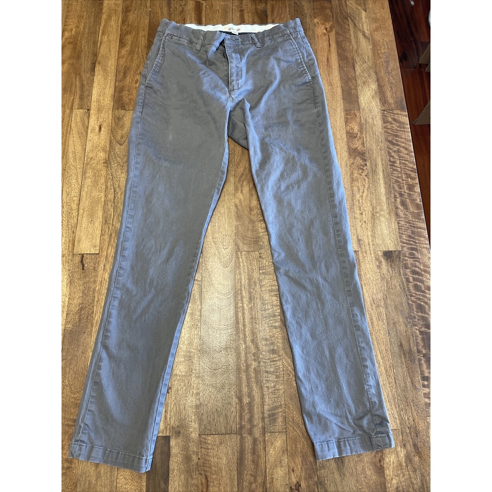 Goodthreads Mens Skinny Fit Dress Pants Gray Khaki Chinos 30x32